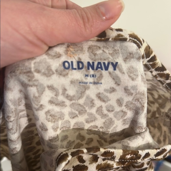 Old Navy Black and Cream A-Line Casual Dress - Picture 2 of 6